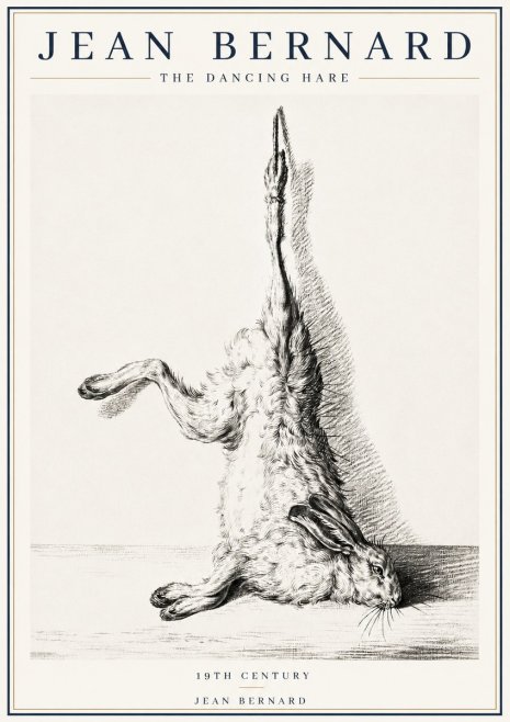 Jean Bernard The Dancing Hare No4 - Póster