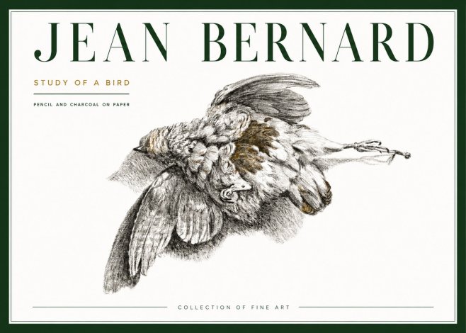Jean Bernard Study of a Bird III No4 - Póster