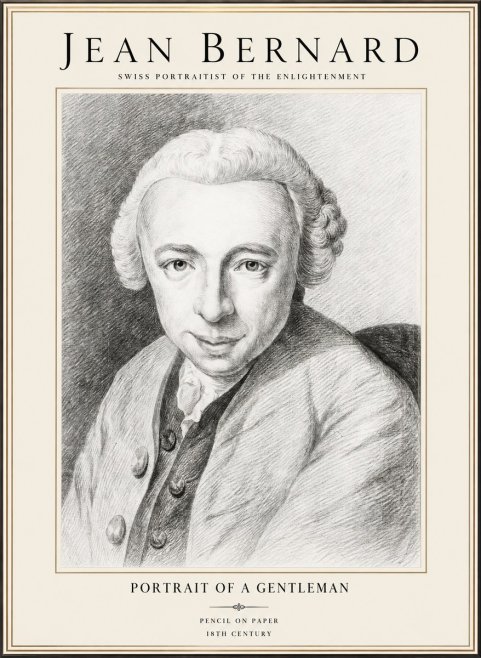 Jean Bernard Portrait of a Gentleman I No1 - Póster