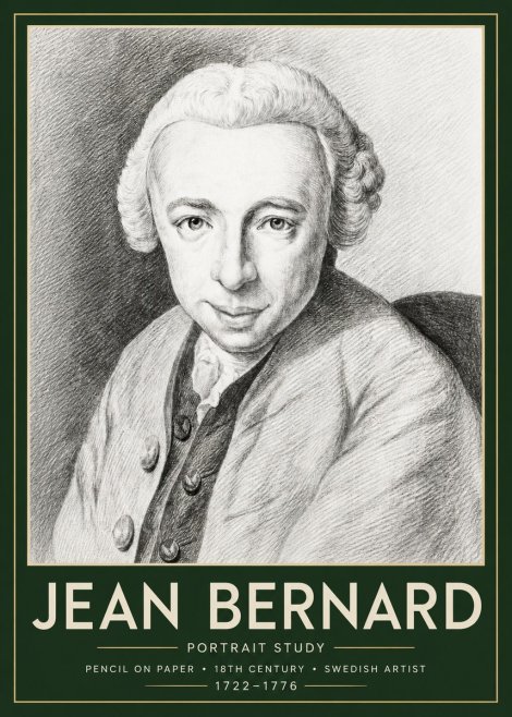 Jean Bernard Portrait of a Gentleman I No6 - Póster