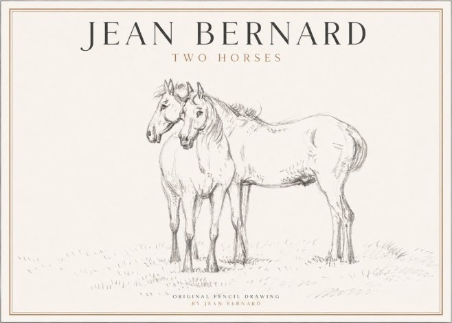 Jean Bernard Two Horses I No1 - Póster