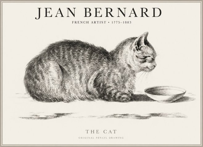 Jean Bernard The Cat No1 - Póster