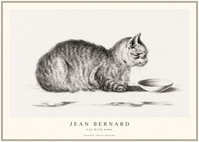Jean Bernard The Cat No2 - Póster