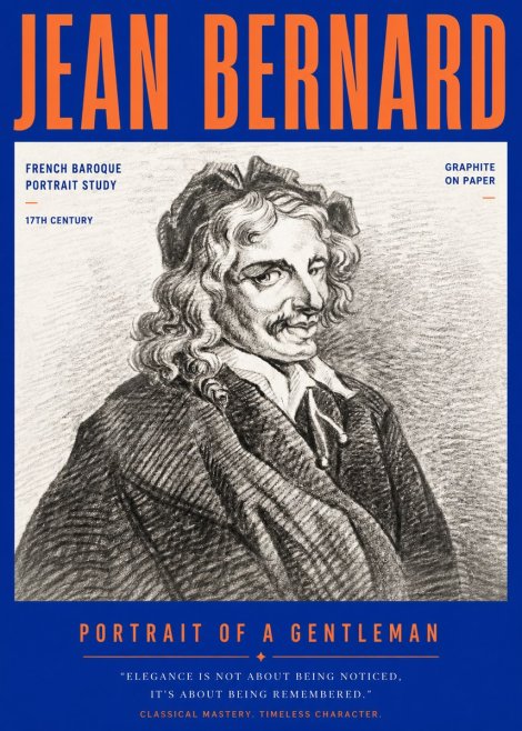 Jean Bernard Portrait of a Gentleman II No3 - Póster