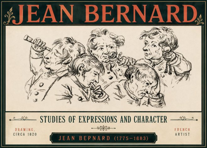 Jean Bernard Studies of Expressions and Character No6 - Póster