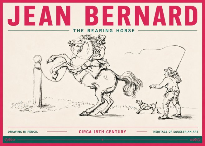 Jean Bernard The Rearing Horse I No6 - Póster