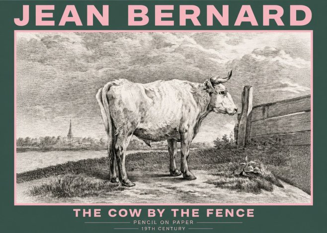 Jean Bernard Study of a Cow XV No5 - Póster