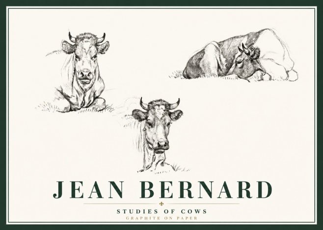 Jean Bernard Studies of Cows II No6 - Póster