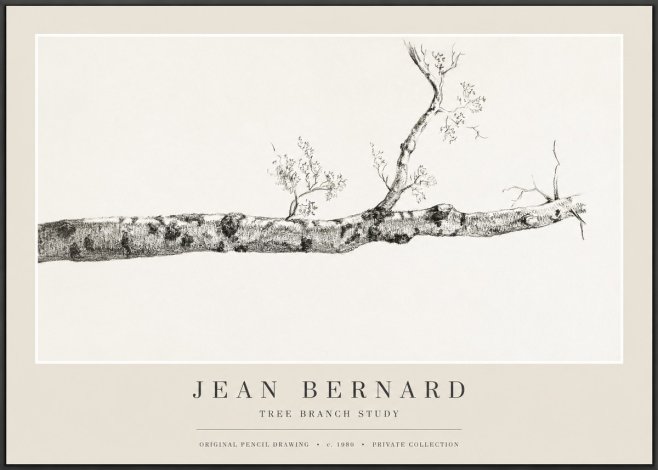 Jean Bernard Tree Branch Study No1 - Póster