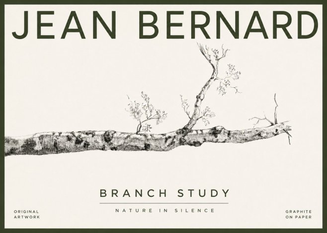 Jean Bernard Tree Branch Study No4 - Póster