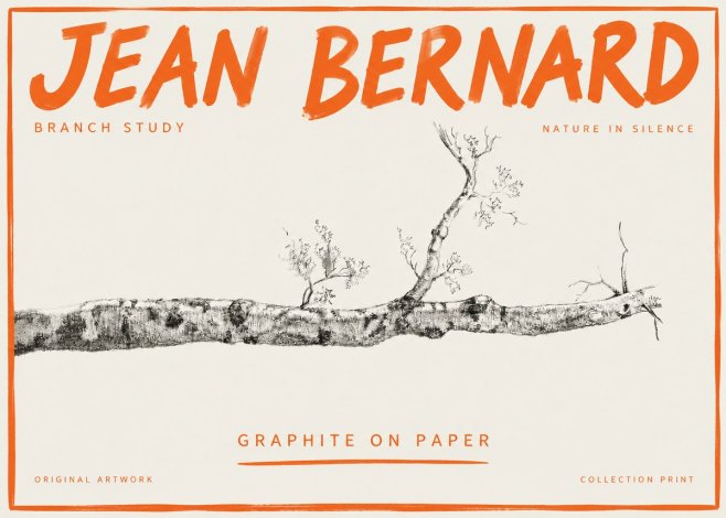 Jean Bernard Tree Branch Study No5 - Póster
