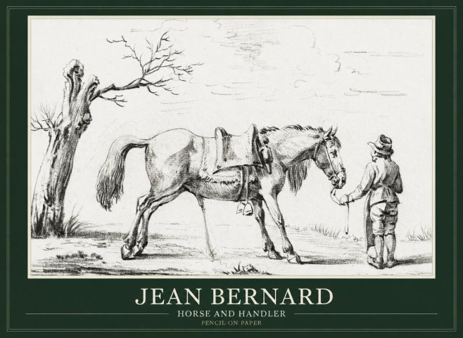 Jean Bernard Horse and Handler No1 - Póster