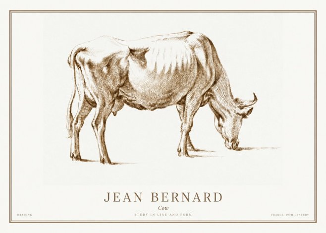 Jean Bernard Cow II No1 - Póster