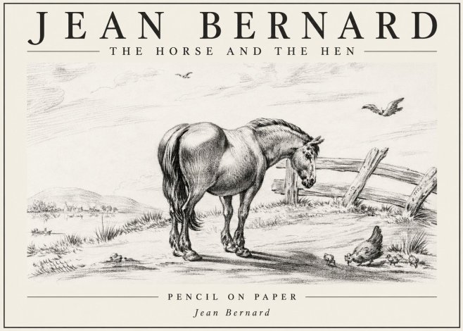 Jean Bernard Horse at the Fence No6 - Póster