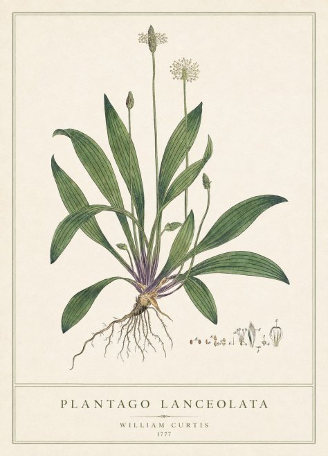 William Curtis Plantago Lanceolata III No1 - Póster