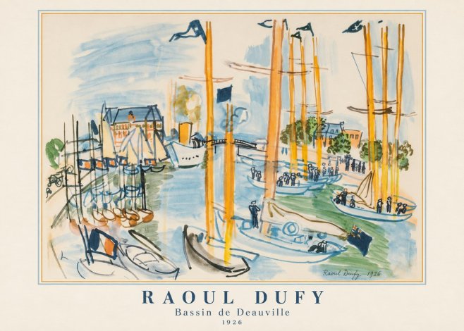 Raoul Dufy Bassin De Deauville No2 - Póster