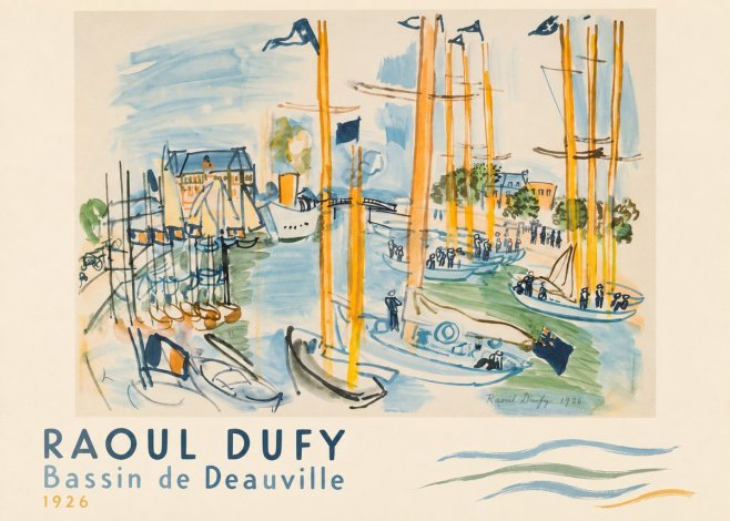 Raoul Dufy Bassin De Deauville No5 - Póster