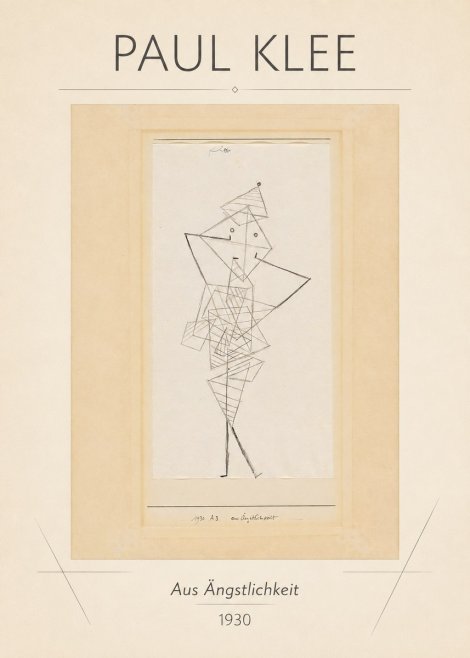 Paul Klee Aus Ängstlichkeit No1 - Póster
