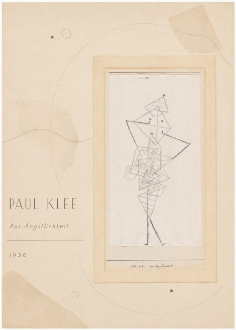 Paul Klee Aus Ängstlichkeit No4 - Póster
