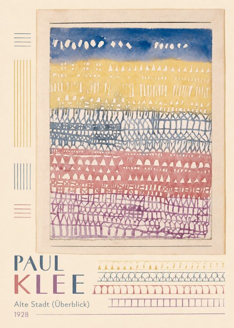 Paul Klee Alte Stadt (Überblick) No5 - Póster