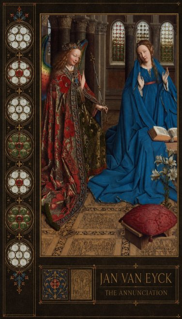 Jan van Eyck The Annunciation I No2 - Póster