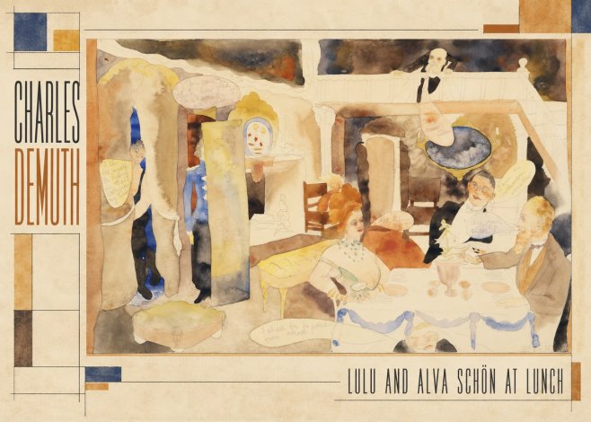 Charles Demuth Lulu and Alva Schön at Lunch No2 - Póster