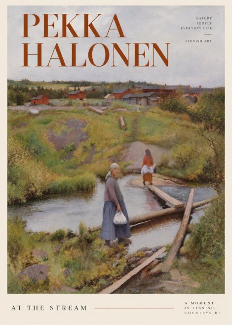 Pekka Halonen At the Stream No4 - Póster