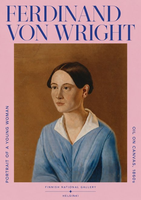 Ferdinand von Wright Portrait of a Young Woman No4 - Póster
