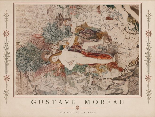 Gustave Moreau Adam and Eve No1 - Póster