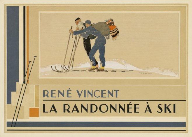 René Vincent La Randonnée À Ski No4 - Póster