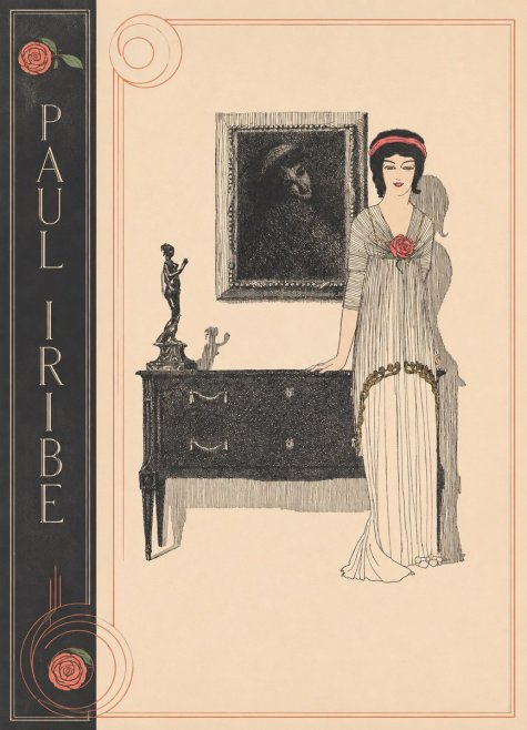 Paul Iribe Woman with Rose No2 - Póster