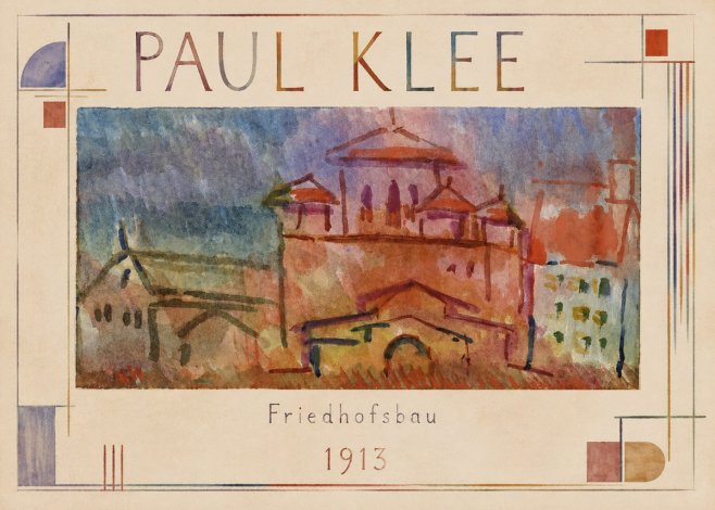 Paul Klee Friedhofsbau No1 - Póster