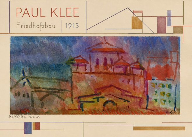 Paul Klee Friedhofsbau No4 - Póster