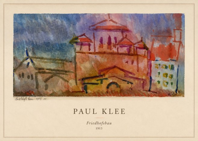 Paul Klee Friedhofsbau No5 - Póster
