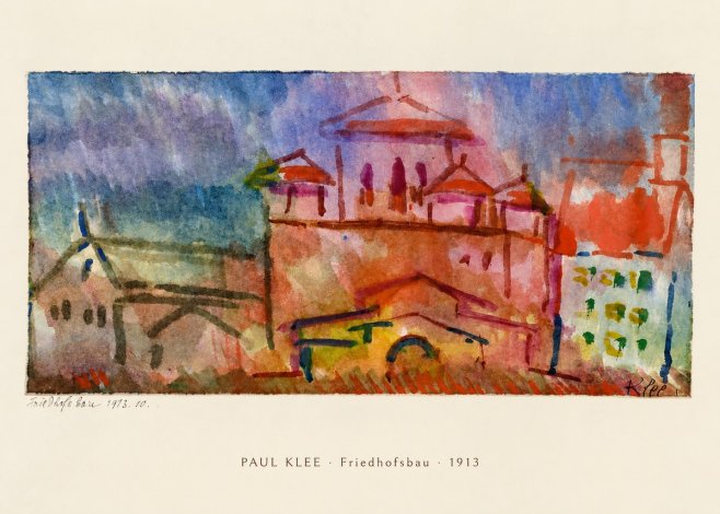 Paul Klee Friedhofsbau No6 - Póster