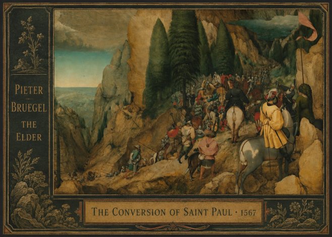 Pieter Bruegel The Conversion of Saint Paul I No2 - Póster