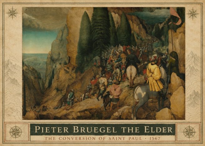 Pieter Bruegel The Conversion of Saint Paul I No3 - Póster