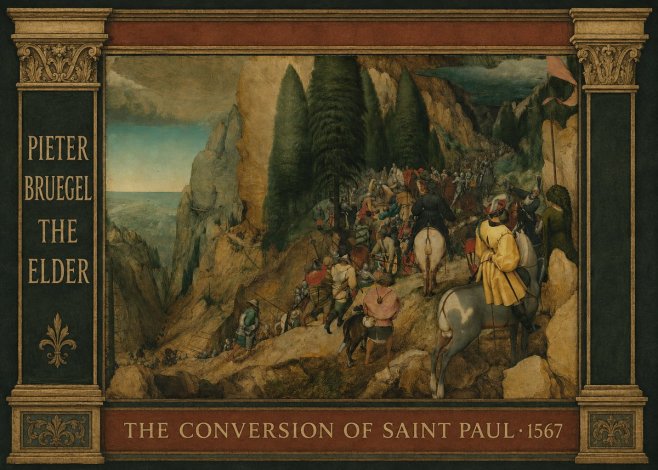 Pieter Bruegel The Conversion of Saint Paul I No4 - Póster