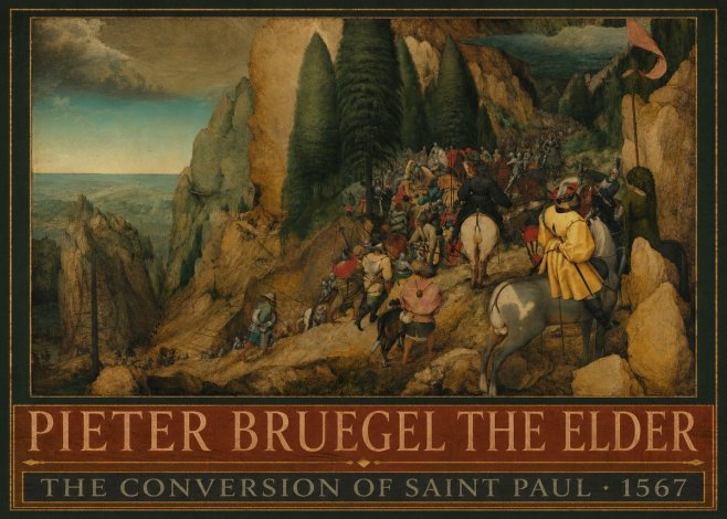 Pieter Bruegel The Conversion of Saint Paul I No5 - Póster