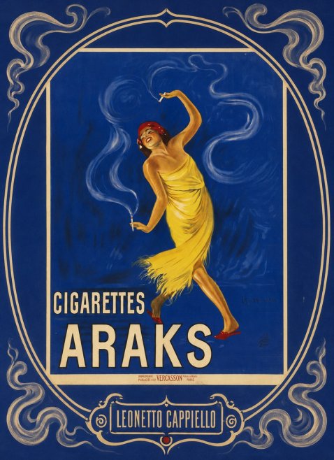 Leonetto Cappiello Cigarettes Araks No4 - Póster