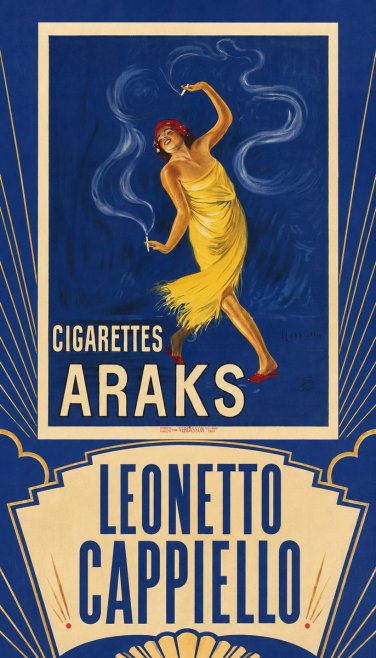 Leonetto Cappiello Cigarettes Araks No5 - Póster