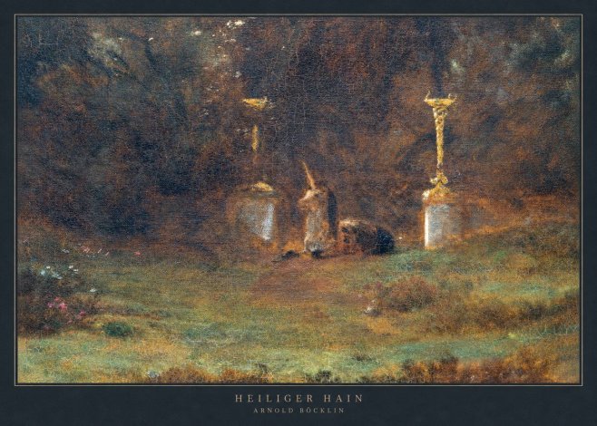 Arnold Böcklin Heiliger Hain No2 - Póster