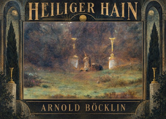 Arnold Böcklin Heiliger Hain No5 - Póster