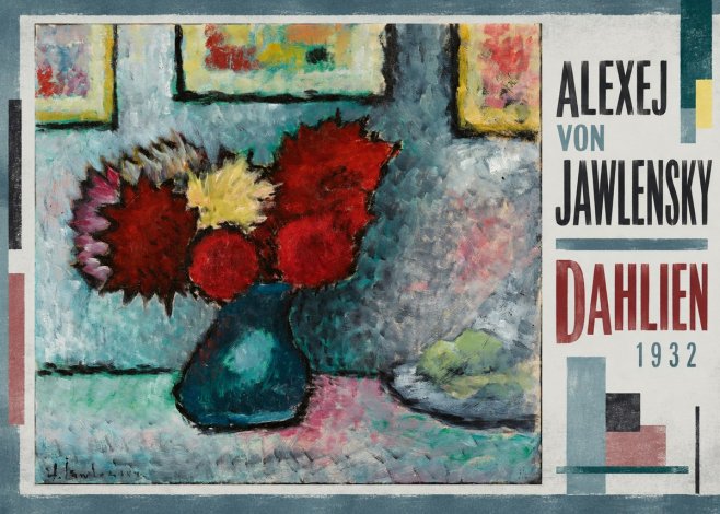 Alexej von Jawlensky Dahlien No2 - Póster