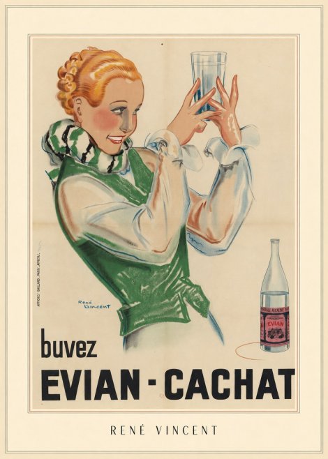 René Vincent Evian - Cachat No4 - Póster