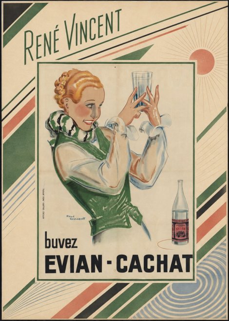 René Vincent Evian - Cachat No5 - Póster