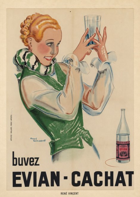 René Vincent Evian - Cachat No6 - Póster
