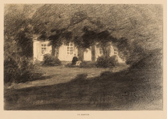 P.S. Krøyer Fra Krøyers Hus Og Have I Skagen No6 - Póster