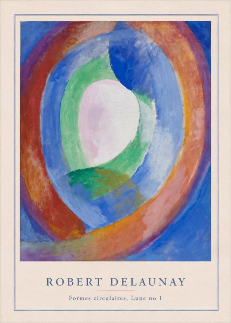 Robert Delaunay Formes Circulaires, Lune No 1 No3 - Póster