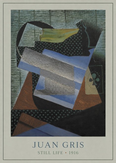 Juan Gris Still Life II No3 - Póster